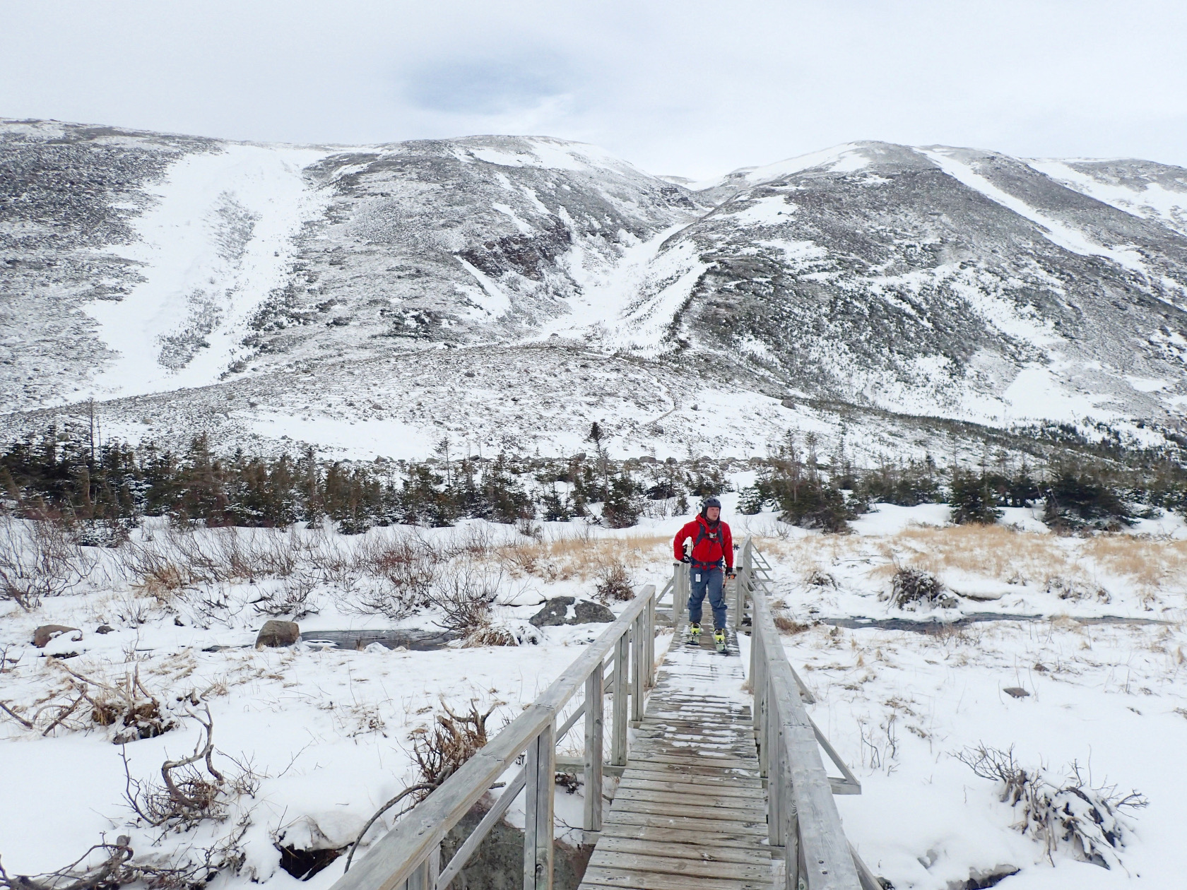 Vue de Gros-Morne l'hiver