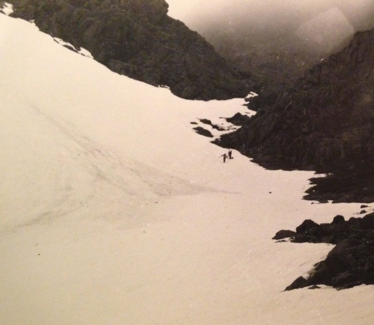 Haut du couloir skié