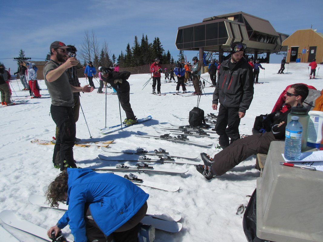 Changement de ski