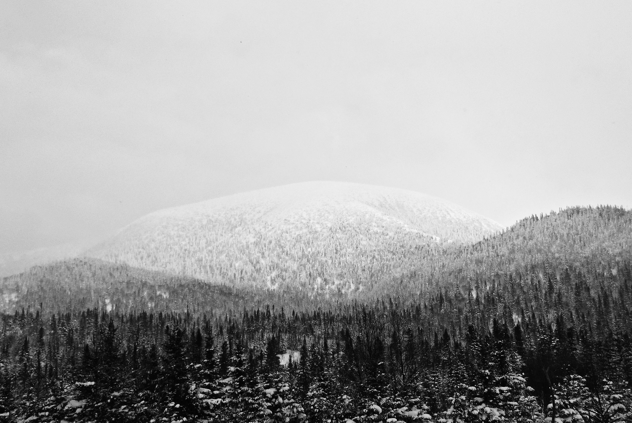 Vu sur le Mont-Blanc au Québec