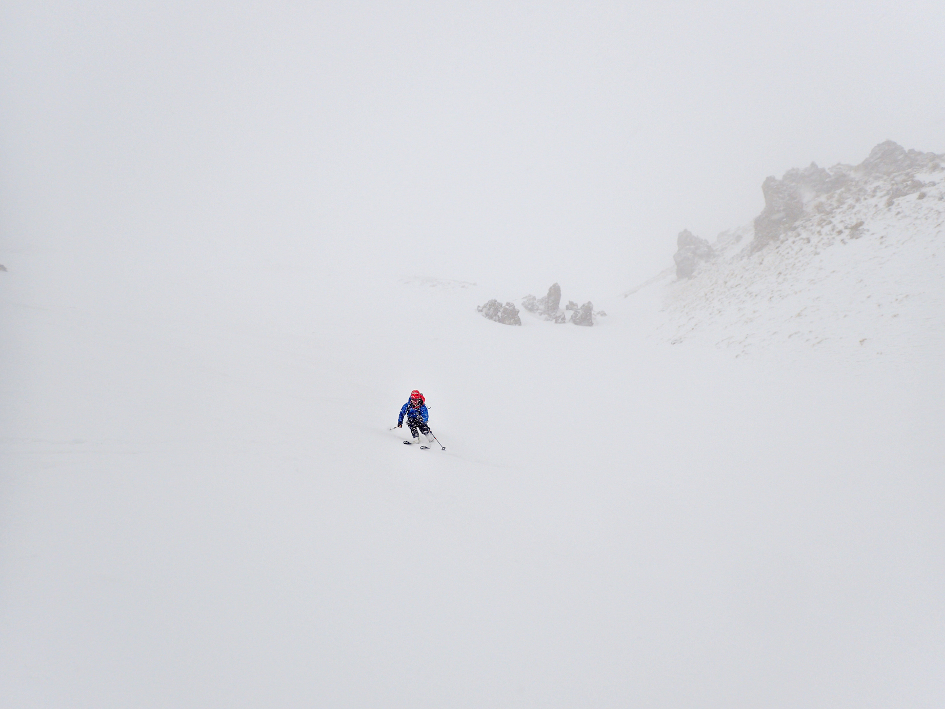 Petite ligne dans le whiteout