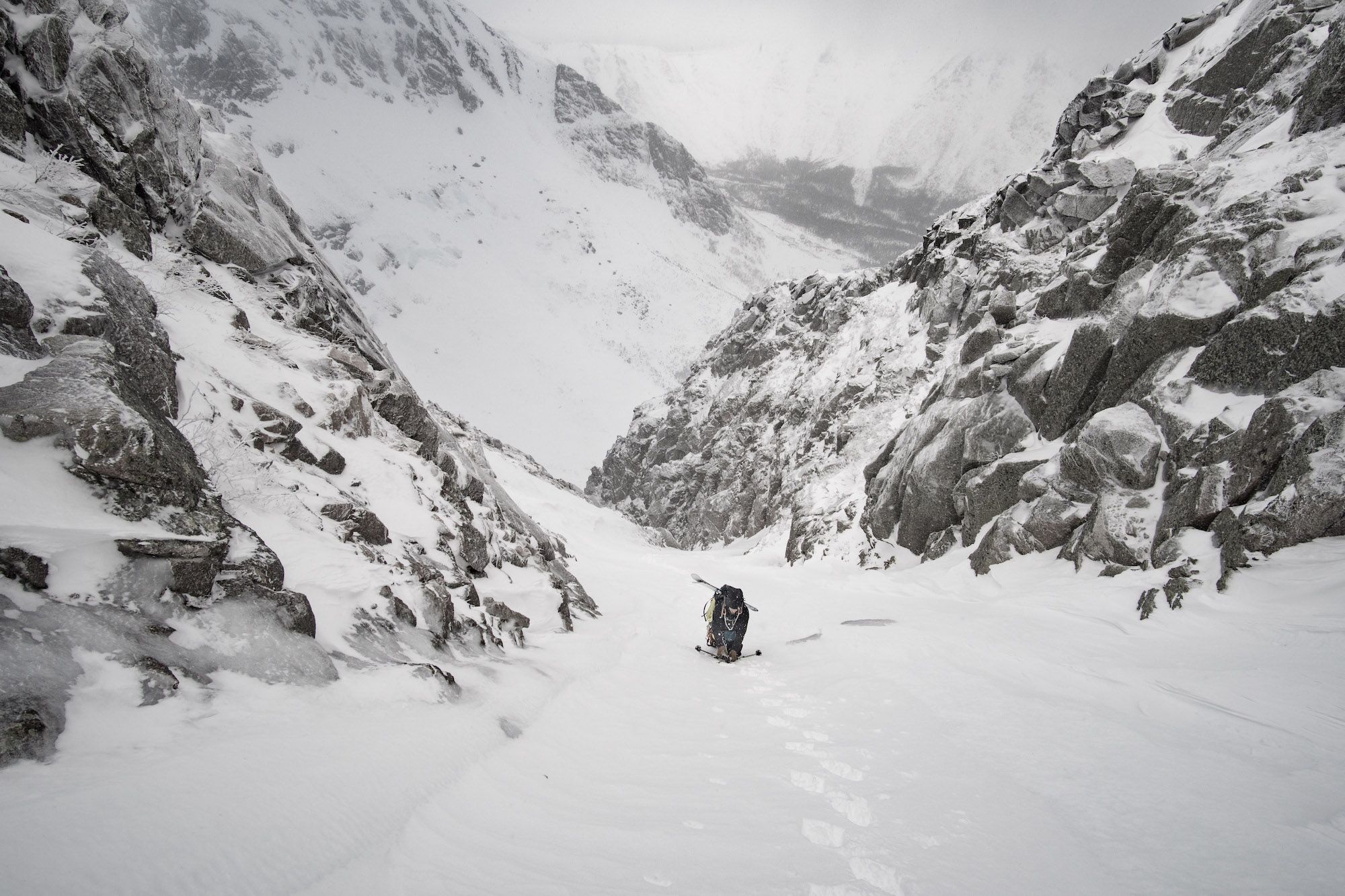 Du beau ski alpinisme à Baxter Park dans l'état du Maine